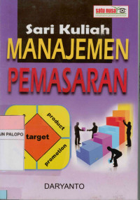 Manajemen pemasaran : Sari kuliah