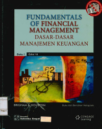 Fundamentals of Financial Dasar-Dasar Manajemen Keuangan Buku 1 Edisi 10