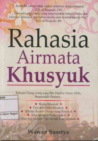 Rahasia air mata khusyuk