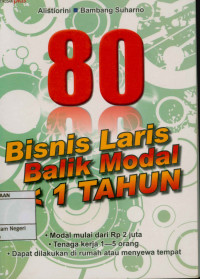 80 bisnis laris balik modal < 1 tahun