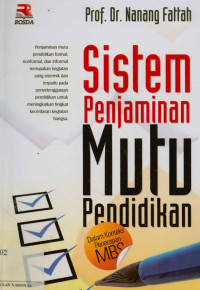 Sistem penjaminan mutu pendidikan : Dalam konteks penerapan MBS