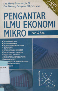 Pengantar ilmu ekonomi mikro : Teori & soal