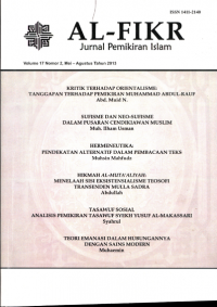 AL-FIKR: JURNAL PEMIKIRAN ISLAM