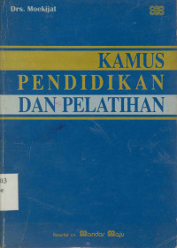 Kamus Pendidikan Dan pelatihan