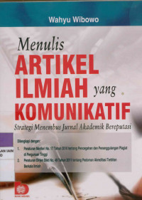 Menulis artikel ilmiah yang komunikatif