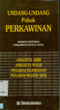 Undang-Undang Pokok Perkawinan