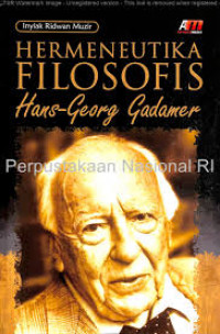 Hermenetutika filosofis: Hans-Georg Gadamer