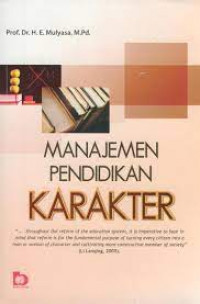 Manajemen pendidikan karakter