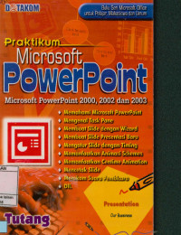 Praktikum Microsoft Power Point microsoft powerpoint 2000,2002 dan 2003